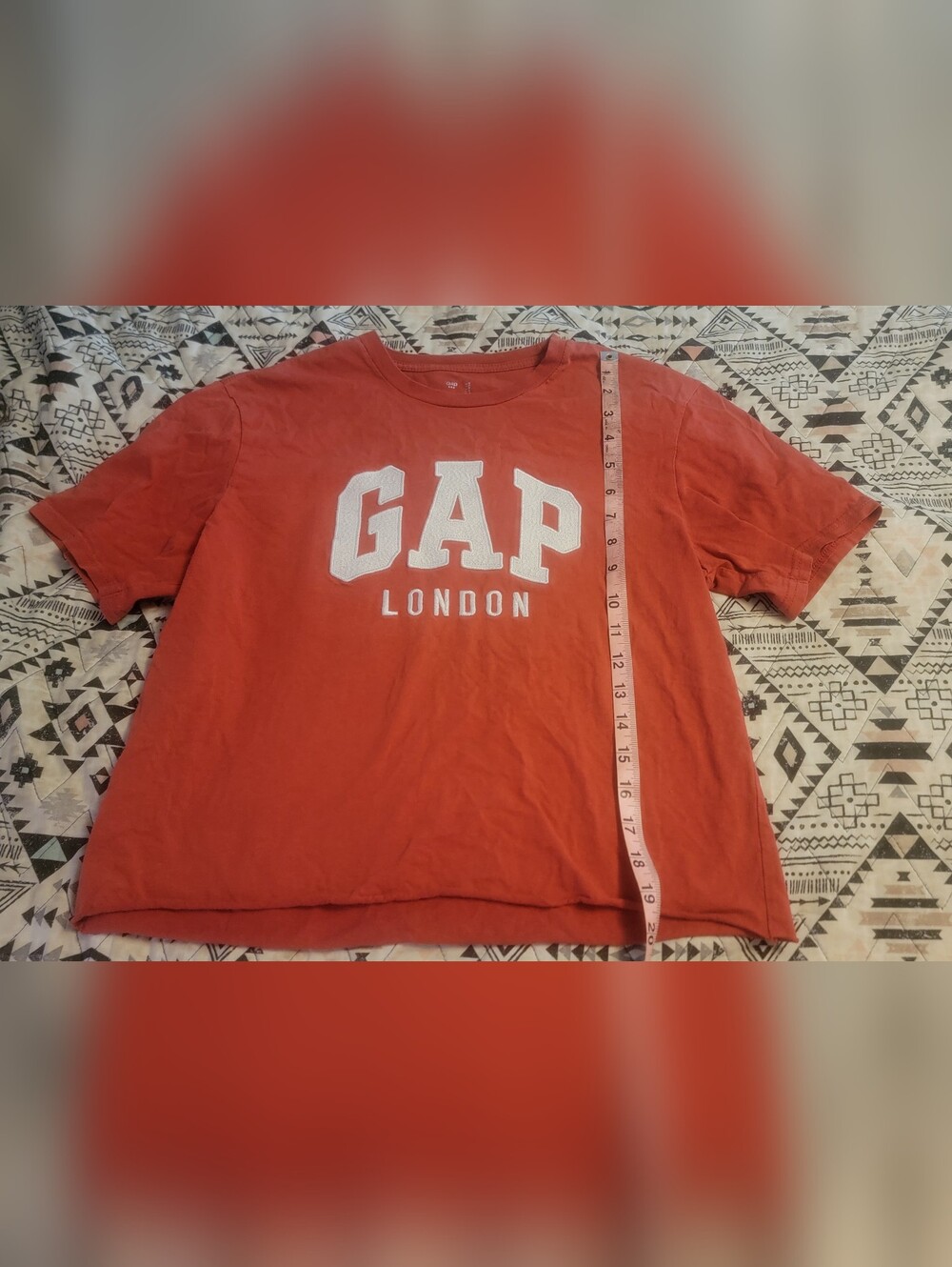 GAP London Orange Logo Tee